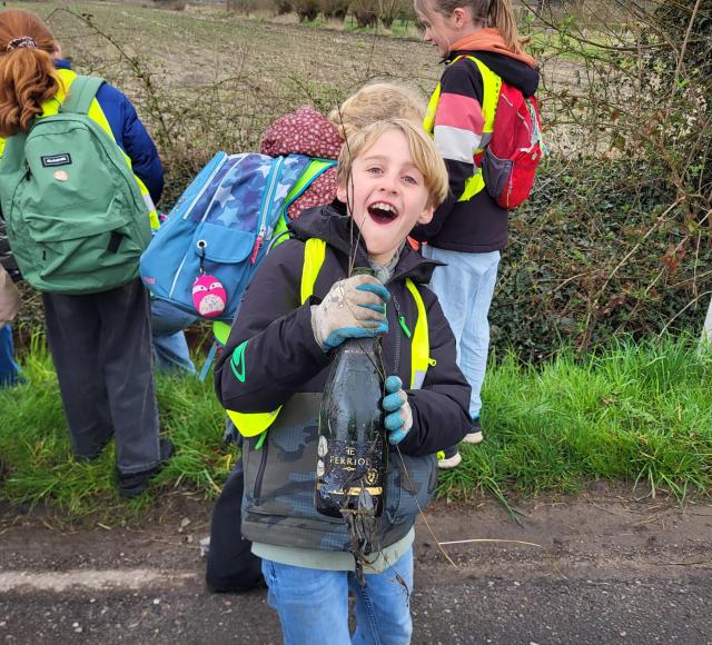 Afval rapen