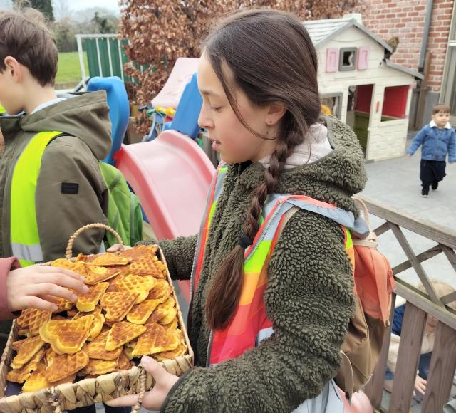Een lekkere beloning voor het 6de leerjaar.