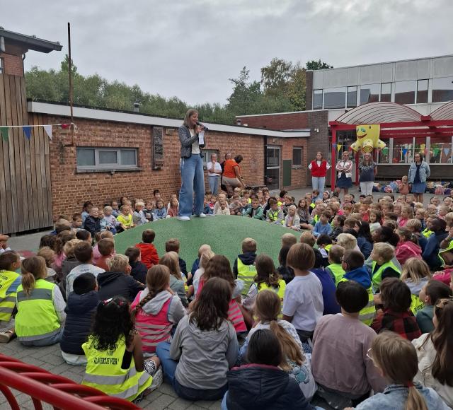 Verwelkoming door juf Magali